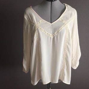 Cream blouse